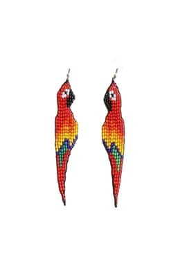 Red Parrot Earrings