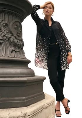 Sheer Georgette Mega Tunic