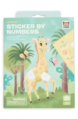 Animals Sticker by Number Activity Set
