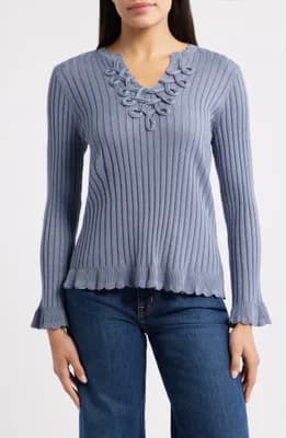 Soutache Rib Sweater