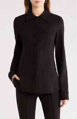 The Call Me Back Button-Up Blouse