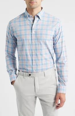 Lanes Plaid Button-Down Shirt