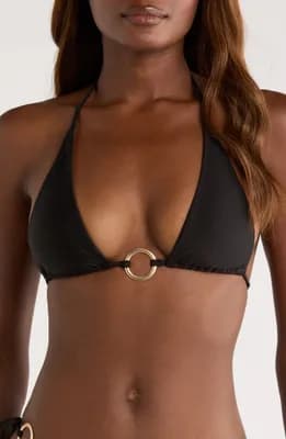Ring Halter Bikini Top