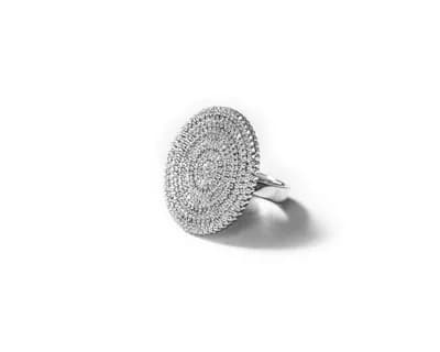 Eternity ring with Moissanite stone