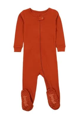Solid Rust Footed Pajamas