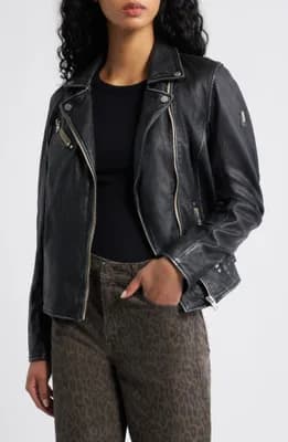 Sofia Lambskin Moto Jacket