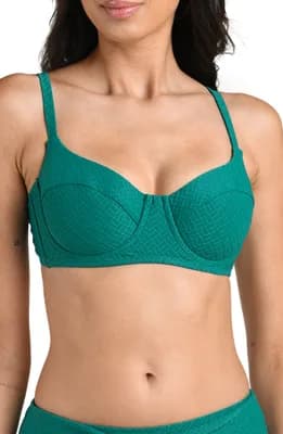 Textured Tides Underwire Bikini Top