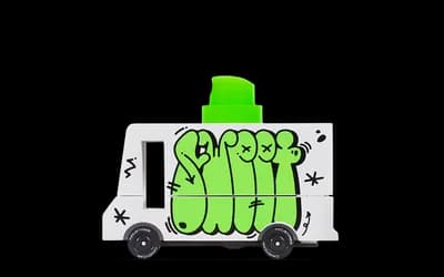 Green Graffiti Van