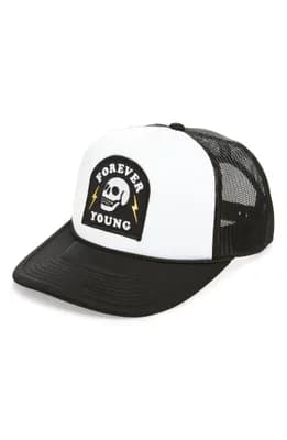 Forever Young Patch Trucker Hat