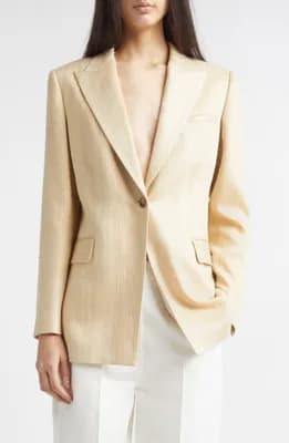Bow Silk Blend Jacket