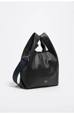 Medium Leather Paper Bag