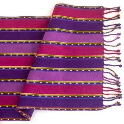 Purple Zunil Table Runner