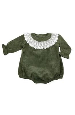Lace Collar Bubble Romper