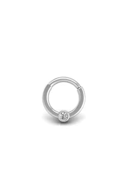 Cyclops Flat Hoop Earring