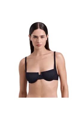 Emanuelle Textured Underwire Bikini Top
