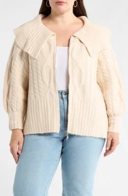 Mitchell Crop Zip Cardigan