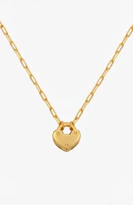 Heart Charm Lock Necklace