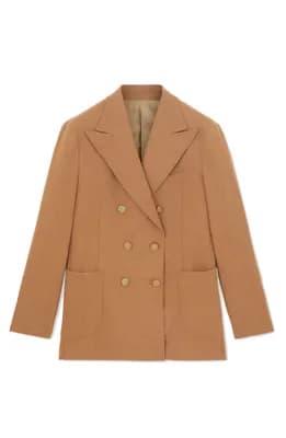Bobbie Classic Double-Breasted Flannel Jacket