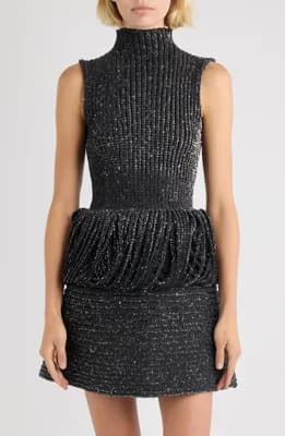Sequin Rib Sweater