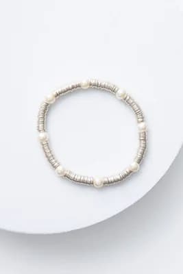 Silver Sequin Bracelet