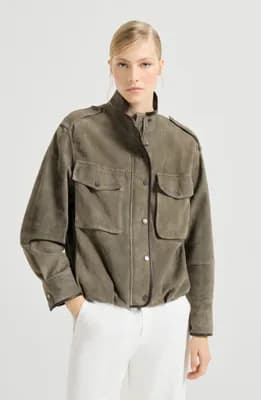 Couture suede outerwear