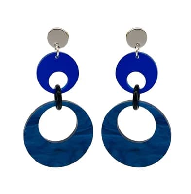 Swinging Circle Drop Earrings