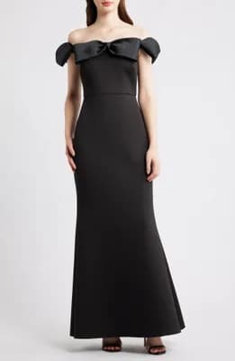 Off the Shoulder Bow Gown