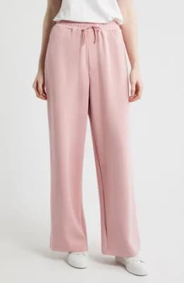 Piped Drawstring Waist Knit Pants