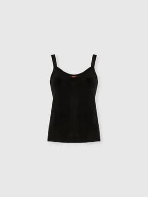 Sleeveless Zigzag Knit Top