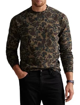 Big & Tall Camo Double-Knit Sweatshirt
