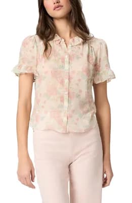 Sunisa Silk Button-Up Top