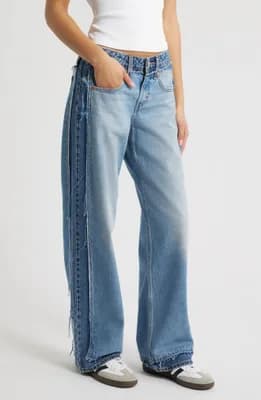 Deconstructed Low Loose Jeans