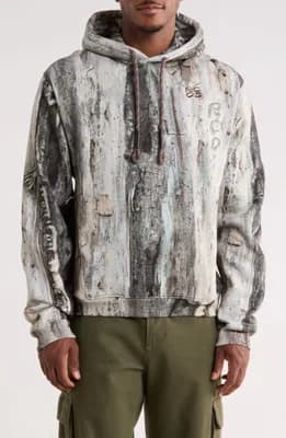 Treebark Camo Stack Logo Hoodie