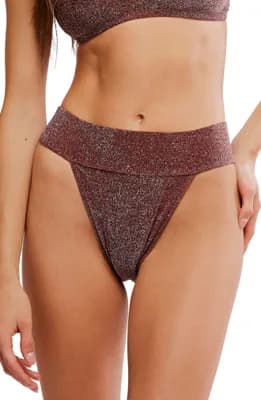 Blair Metallic Bikini Bottoms