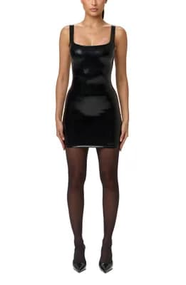 Vinyl Minidress