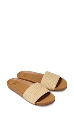 Gallito Raffia Slide Sandal