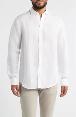 McCarthy Solid Linen Blend Button-Up Shirt