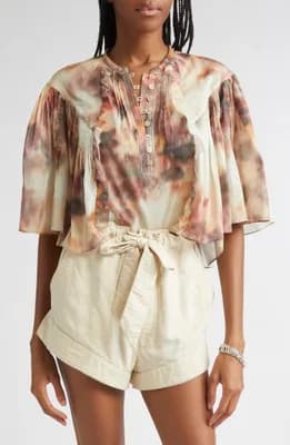 Veelia Flutter Sleeve Top