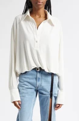 Oversize Draped Bodysuit
