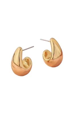 Gold Puffy Teardrops