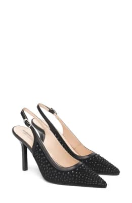 Embellished Slingback Pointed Toe Pump