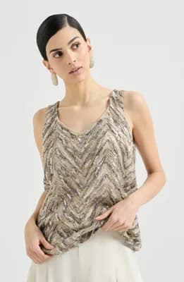 Crispy silk top