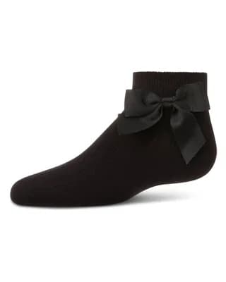 Ribbed Bow Anklet Socks