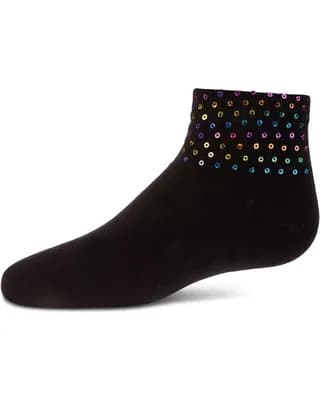Multicolor Sequin Anklet Sock