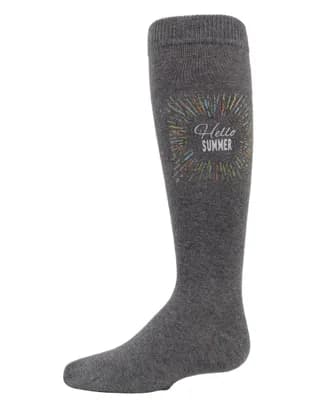 Hello Summer Knee-High Socks
