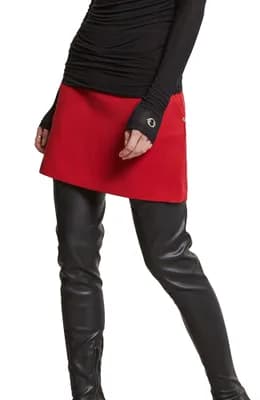 Solid Mini Skirt