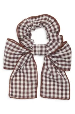 Plaid Bow Scrunchie
