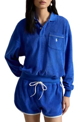 Cotton Blend French Terry Sweatshirt