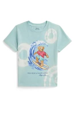 Kids' Polo Bear Graphic Cotton Jersey T-Shirt