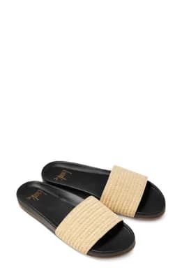 Gallito Raffia Slide Sandal